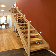Treppe bei Haas Holzbausysteme